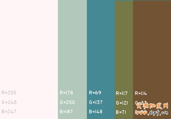 最舒服的顏色搭配值，很有用哦，特別是做設(shè)計(jì)的！！