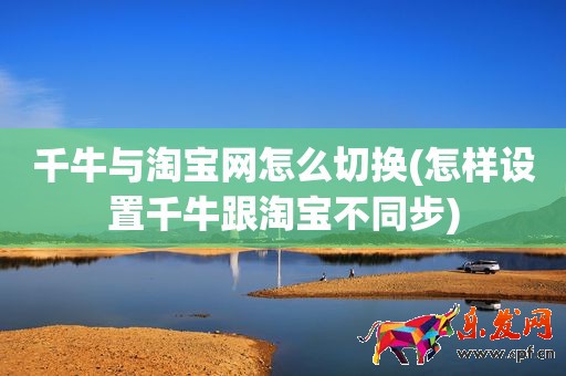 千牛與淘寶網(wǎng)怎么切換(怎樣設(shè)置千牛跟淘寶不同步)